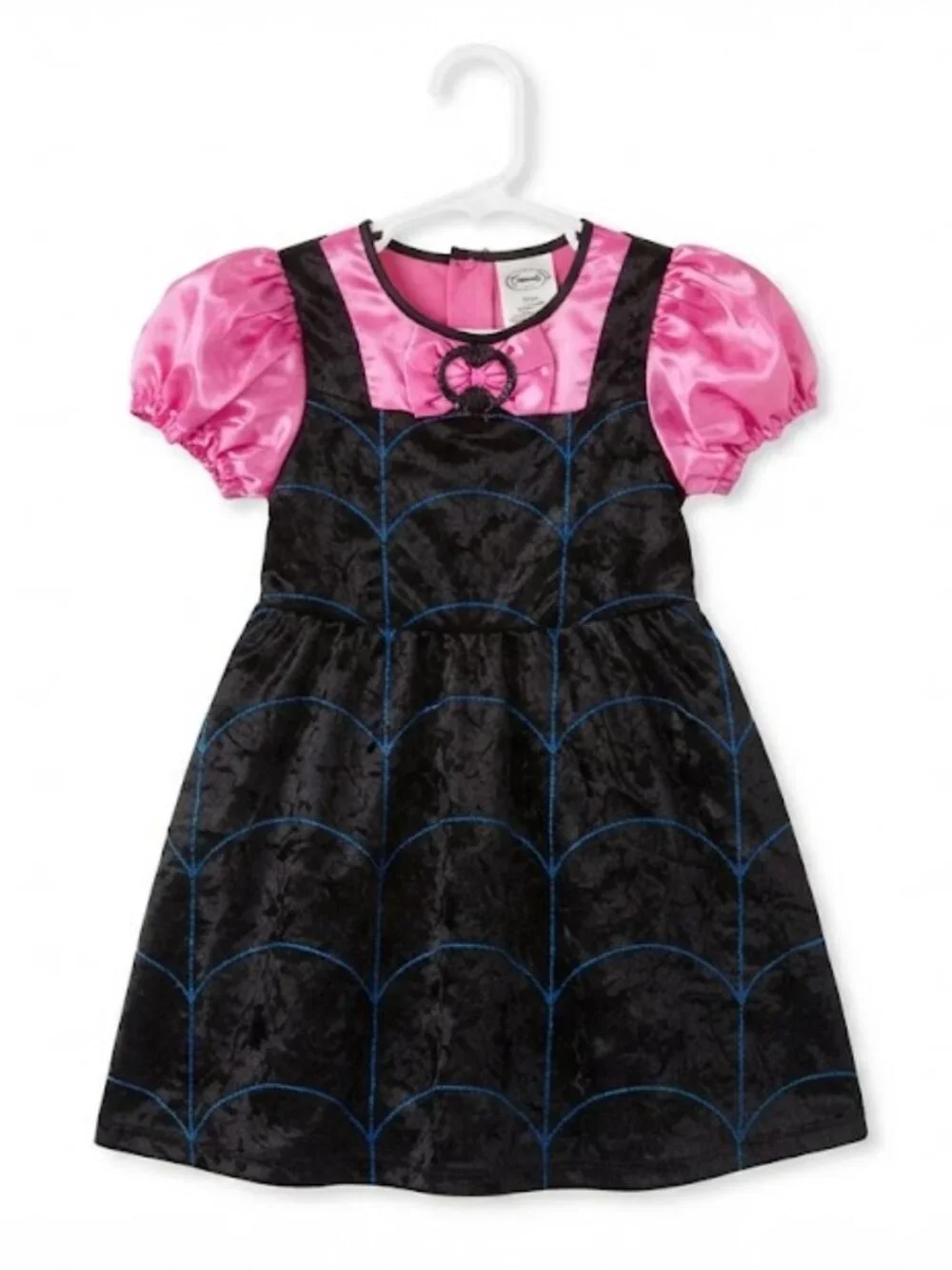 Disney Character Costume Dress Toddler Size 2 Pink and Black Spider Web Design